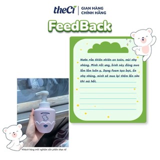 Nước Rửa Bình Sữa theCi Bottle Wash Daily Cleansing Thuần Chay Nước Rửa Vật Dụng Của Bé 300ml - TCYT