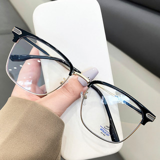 Kính Giả Cận Nam Nữ ALOLA Kính Mát Vuông Chống Ánh Sáng Xanh Đổi Màu Khi Ra Nắng -1.0/-2.0/-3.0/-4.0/-5.0/-6.0