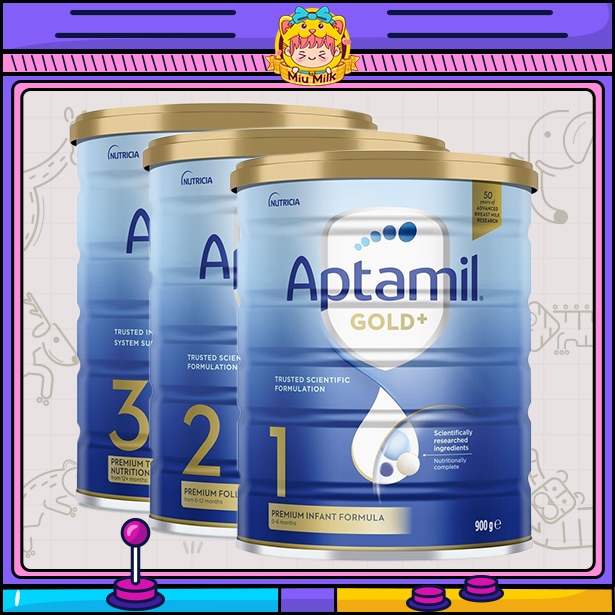 Sữa bột Bổ Sung Dinh Dưỡng Aptamil Gold+ 1-2-3 Úc 900g | Shopee Việt Nam