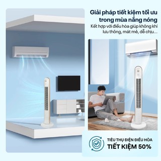 Quạt tháp cao cấp Fujihome TF-13 nhỏ gọn - Tiết kiệm không gian - Có tay cầm - góc quay rộng