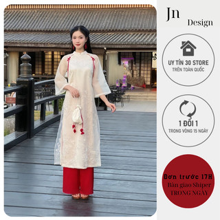 Áo dài Mộng Hỷ thiết kế yểu điệu khiến nàng cuốn hút mọi ánh nhìn -Jn Design J22