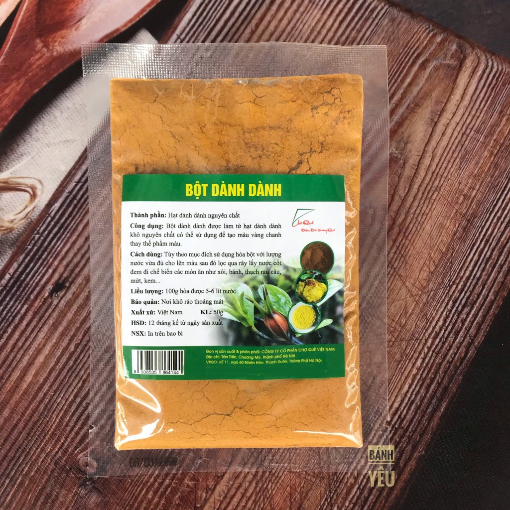 Bột Tạo Màu Tự Nhiên Chợ Quê 50g tạo màu các món bánh (BGTC)
