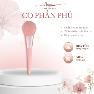 Cọ trang điểm đầu tròn phấn phủ, sợi lông mềm mịm, nhỏ gọn tiện lợi, phụ kiện trang điểm Sayaa L01