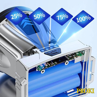 Đèn Pin Đội Đầu Siêu Sáng Proki 2400mAh Bền Bỉ, Chống Thấm, Dễ Dàng Sạc Lại