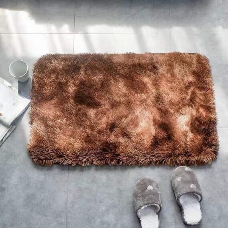 Thảm lau chân Lông Loang Siêu đẹp, bền, Kích Thước 40 x60Cm