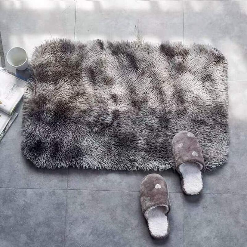 Thảm lau chân Lông Loang Siêu đẹp, bền, Kích Thước 40 x60Cm