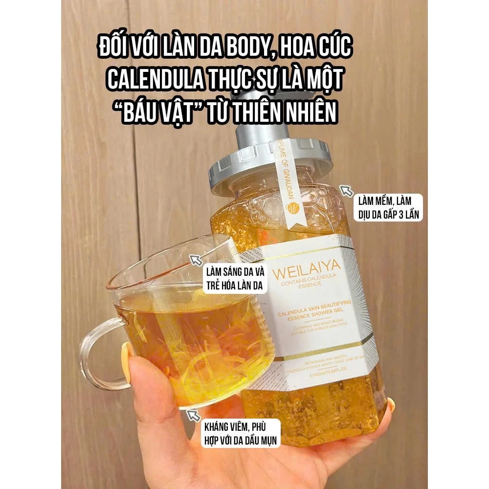Sữa Tắm Trắng Da,Tẩy Da Chết Hương Nước Hoa Weilaiya