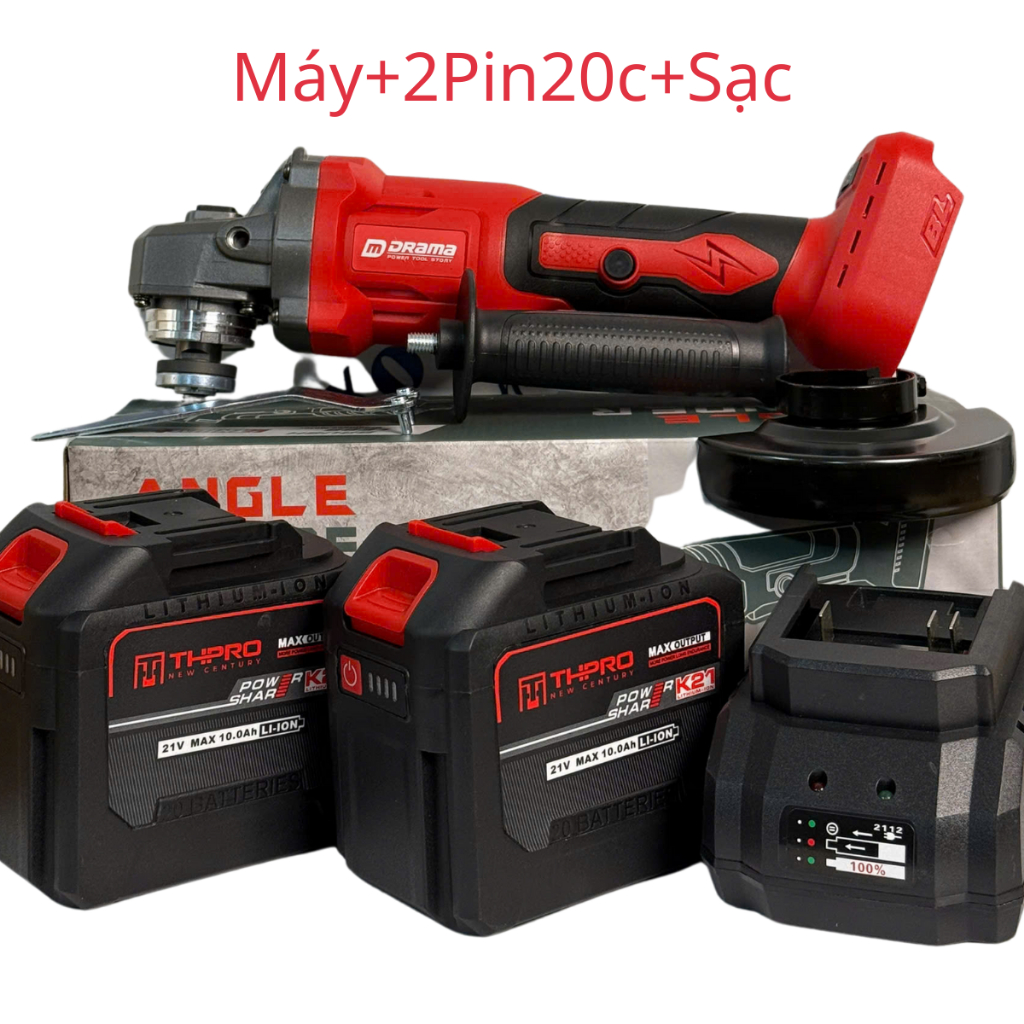 Máy Mài Pin Drama 5122  Động Cơ Không Chổi Than Sử Dụng Chân Pin Phổ Thông 4Cm