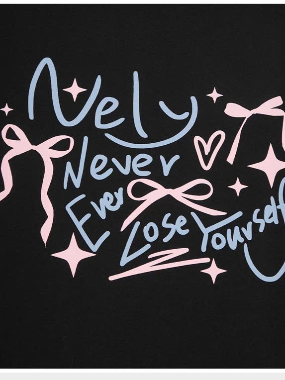 Ảnh Áo phông in chữ Nely Club Never Ever Lose Yourself BIGSIZE (55kg đến 95kg) - 25NAP04 - [BU Bigsize Young] 1
