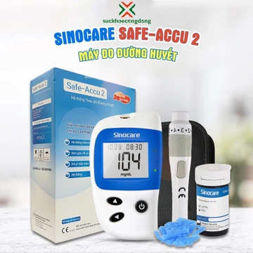 Máy đo đường huyết, thử tiểu đường Sinocare Safe-Accu 2
