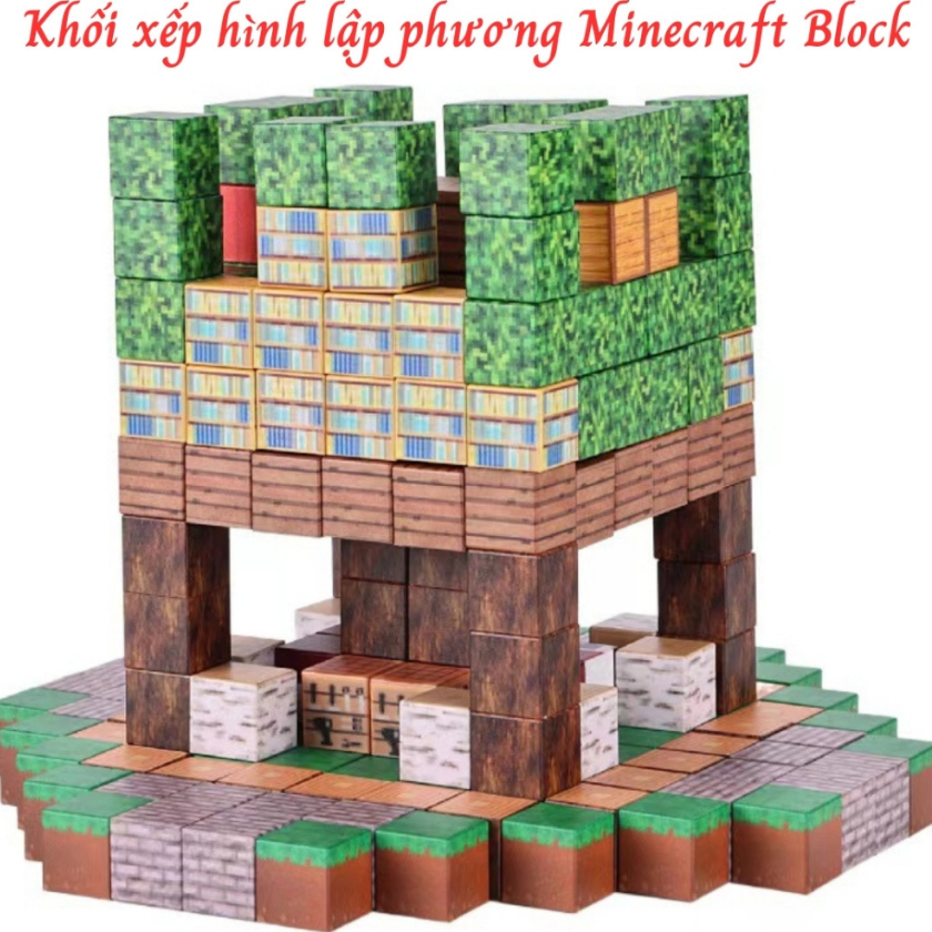 Set chơi lắp ráp khối xây dựng từ tính Khối Minecraft Nam Châm | Shopee ...