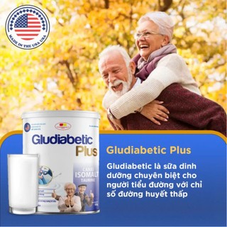 Sữa Bột Cho Người Tiểu Đường Gludiabetic Plus - Dinh Dưỡng Cần Thiết Cho Người Tiểu Đường - Lon 400/900G