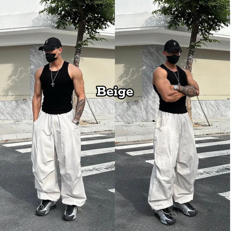 YOBA | Quần Kaki Form Phồng- Kaki Balloon Pants YOBA Ống Siêu Rộng,Camo Pants,Có Bigsize,Dancer,Streetwear,gymer | BigBuy360 - bigbuy360.vn