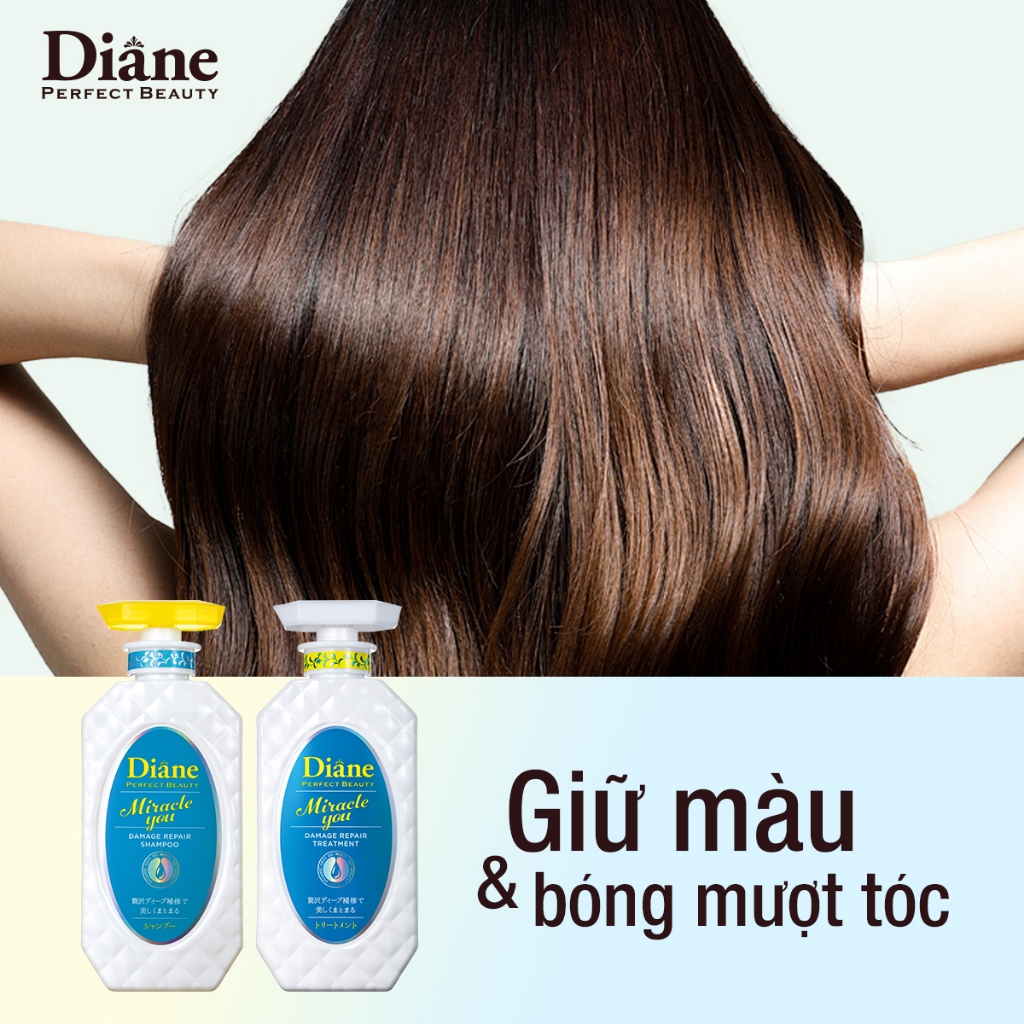 Ảnh Dầu gội giữ màu tóc nhuộm tẩy phục hồi khô xơ hư tổn Diane Perfect Beauty Miracle You Damage Repair 4