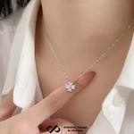 [HCM Hỏa Tốc] Dây chuyền bạc nữ KYDOPAL mặt cỏ bốn lá 4 cánh tim mặt đính đá giọt nước trang sức 925 - PAL9C3C30 — ảnh 4