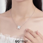 [HCM Hỏa Tốc] Dây chuyền bạc nữ KYDOPAL mặt cỏ bốn lá 4 cánh tim mặt đính đá giọt nước trang sức 925 - PAL9C3C30 — ảnh 6