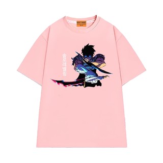 Áo Thun Hoạt Hình Anime Solo Leveling Sung Jin-woo NGỐ TEE Chất Vải Cotton 75 Thoáng Mát Form Rộng