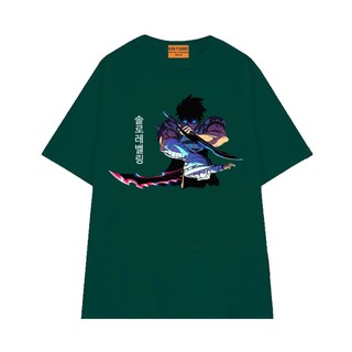 Áo Thun Hoạt Hình Anime Solo Leveling Sung Jin-woo NGỐ TEE Chất Vải Cotton 75 Thoáng Mát Form Rộng