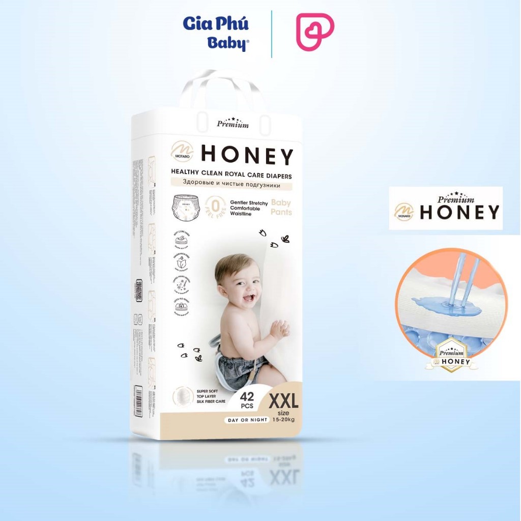 Bỉm Honey Premium siêu mềm mịn hàng chính hãng cho bé từ sơ sinh ( Mẫu ...