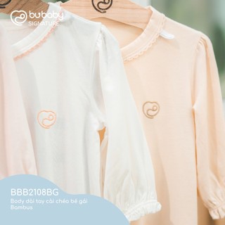 BBB2108BG Body dài tay cài chéo bé gái Bambus