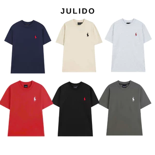 Áo phông trơn cotton Nam logo thêu chất Cotton , chuẩn form, trẻ trung, thanh lịch