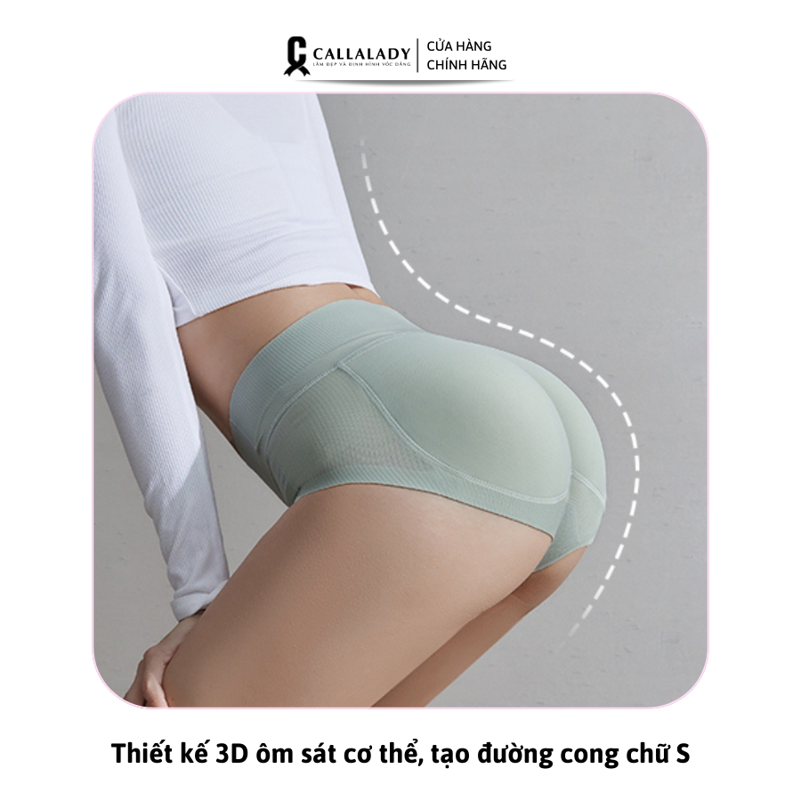 Quần độn mông Callalady độn mông nữ không lộ tự nhiên cạp cao gen bụng chất liệu cao cấp thông thoáng siêu mềm 0809