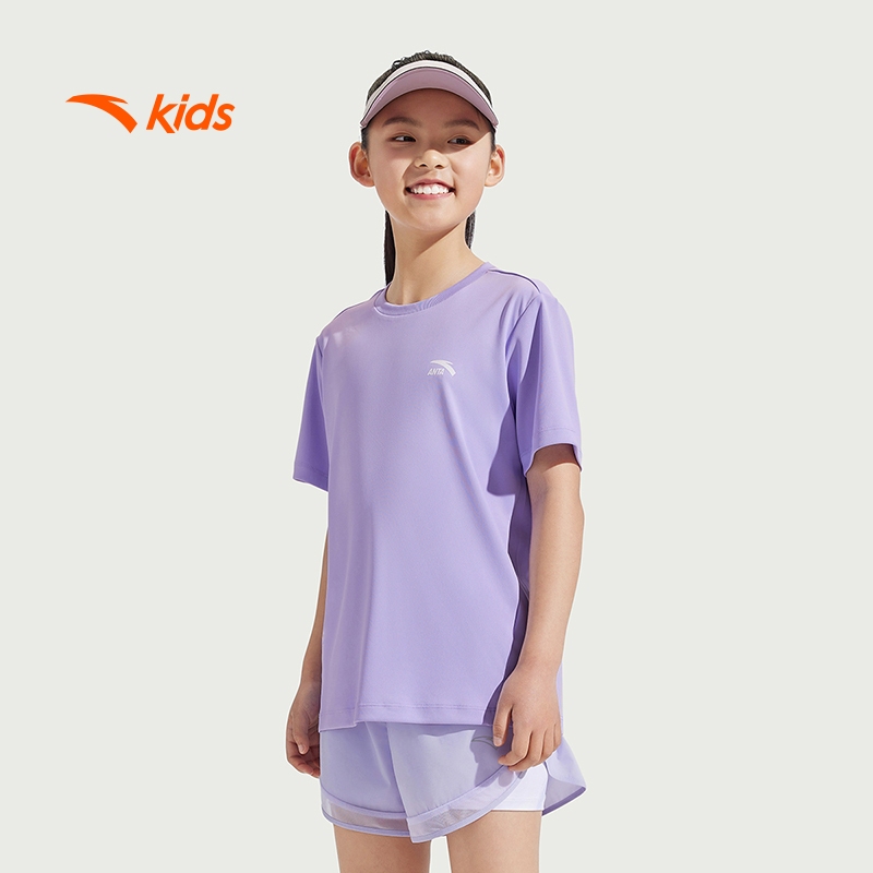Áo phông bé gái thời trang thể thao size 110-165 Anta Kids A725B7108