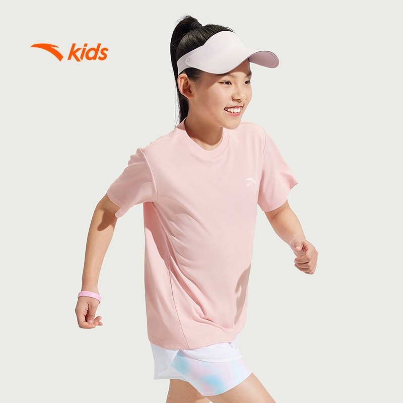Áo phông bé gái thời trang thể thao size 110-165 Anta Kids A725B7108