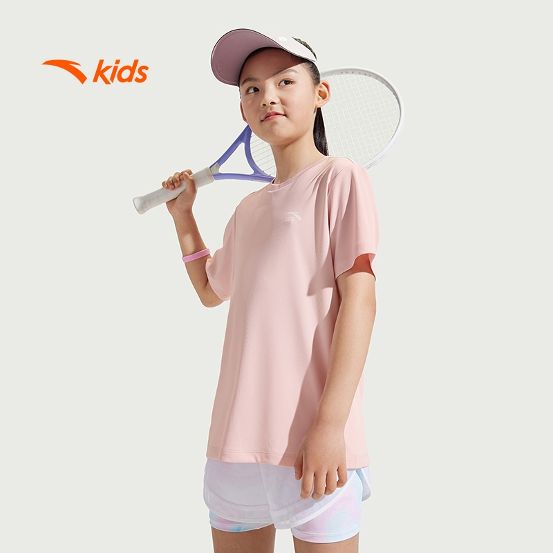 Áo phông bé gái thời trang thể thao size 110-165 Anta Kids A725B7108