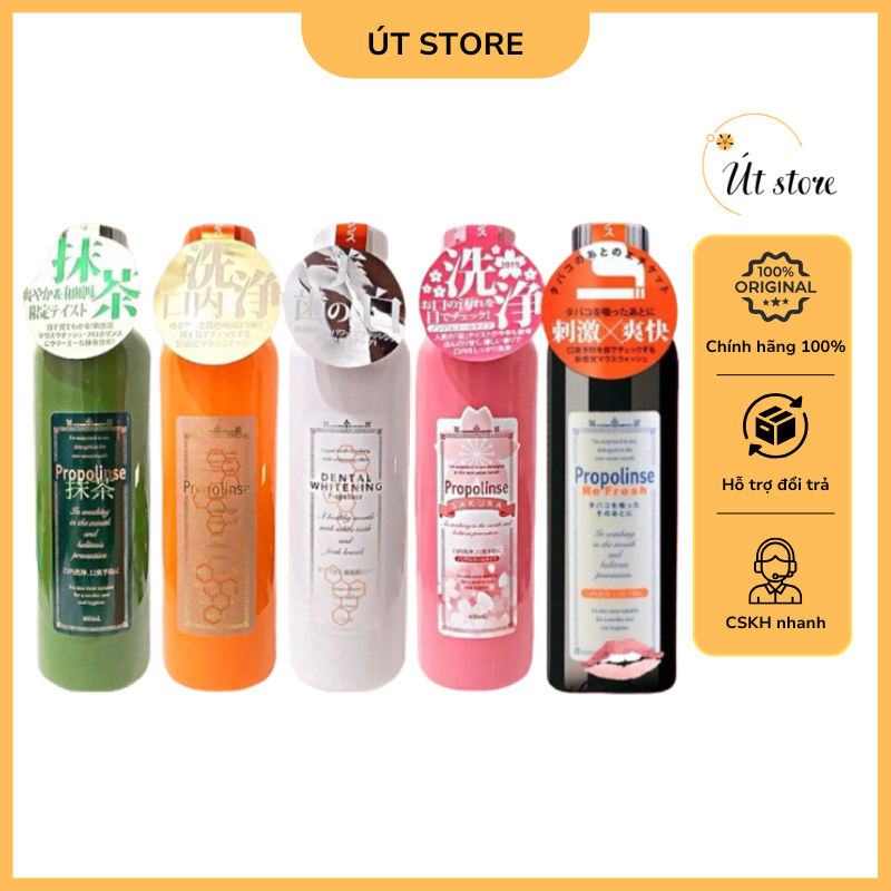 Nước súc miệng Propolinse nội địa Nhật Bản Chai 600ml