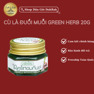 [CHÍNH HÃNG] DẦU CÙ LÀ CHỐNG MUỖI ĐỔT GREEN HERB NẮP THIẾC - SHOP DẦU DOKRAK