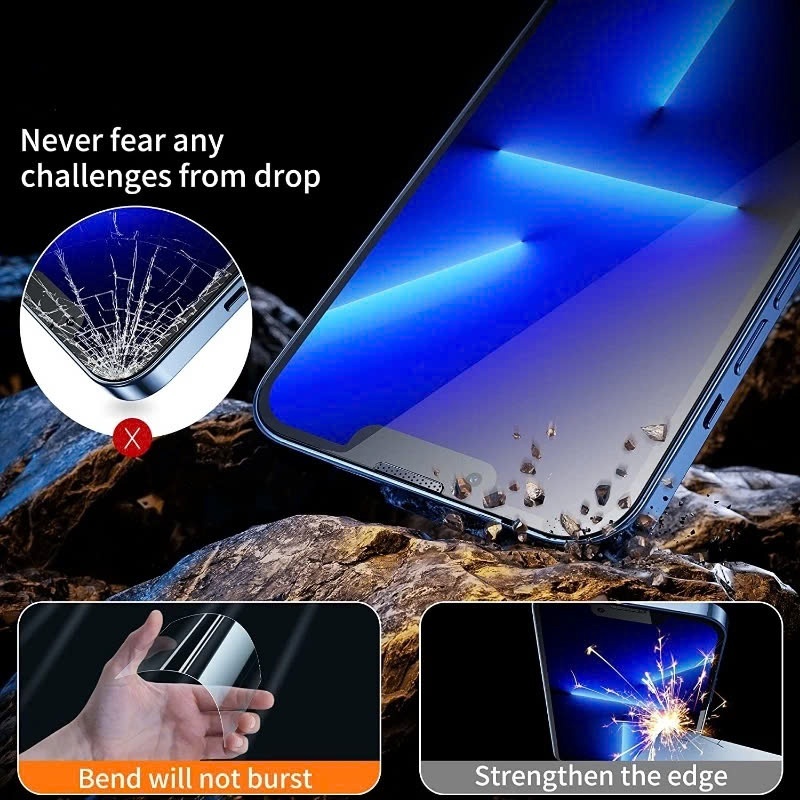 Kính Cường Lực KINGKONG K360 Chống Nhìn Trộm 360 Độ, Khung Tự Dán Tiện Lợi cho iPhone 11 12 13 14 15 16 Pro Plus Promax