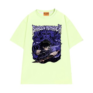 Áo Thun NGỐ TEE Anime Trending Solo Leveling Shadow Monarch Vải Cotton 75 Thoáng Mát