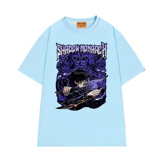 Áo Thun NGỐ TEE Anime Trending Solo Leveling Shadow Monarch Vải Cotton 75 Thoáng Mát