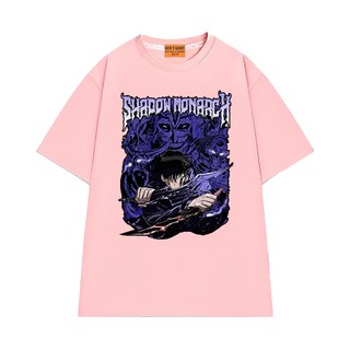 Áo Thun NGỐ TEE Anime Trending Solo Leveling Shadow Monarch Vải Cotton 75 Thoáng Mát