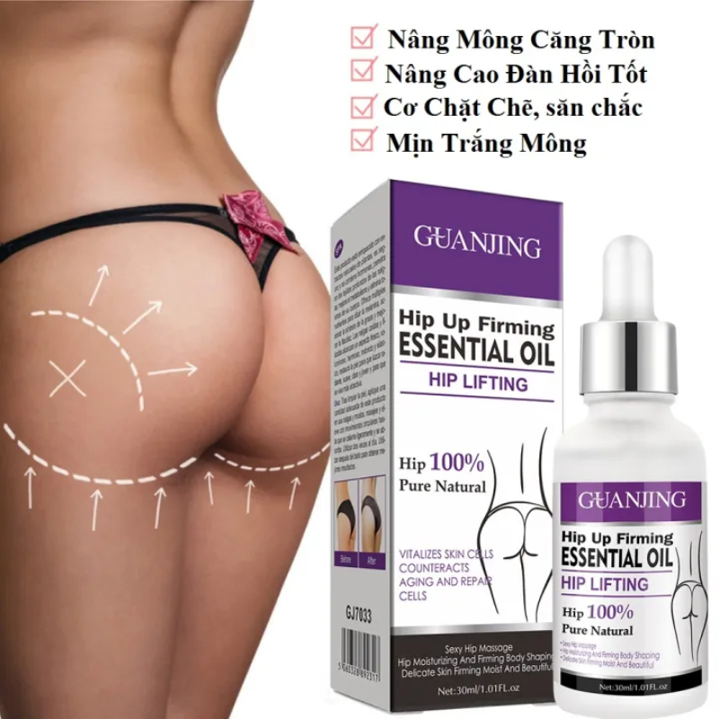 Mông Quả Táo Guanjing Hip Up Firming Oil 30ML Sau 2 Tuần, Tinh Dầu Tăng Mông, Trắng Mông Giúp Mông Săn Chắc Căng Tròn