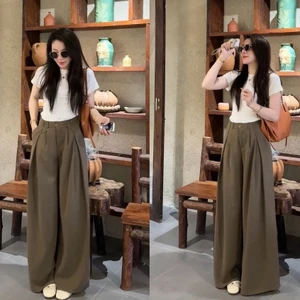 Quần ống rộng ly to chất xước nhật 247store quần đi làm đi học Quansuong390