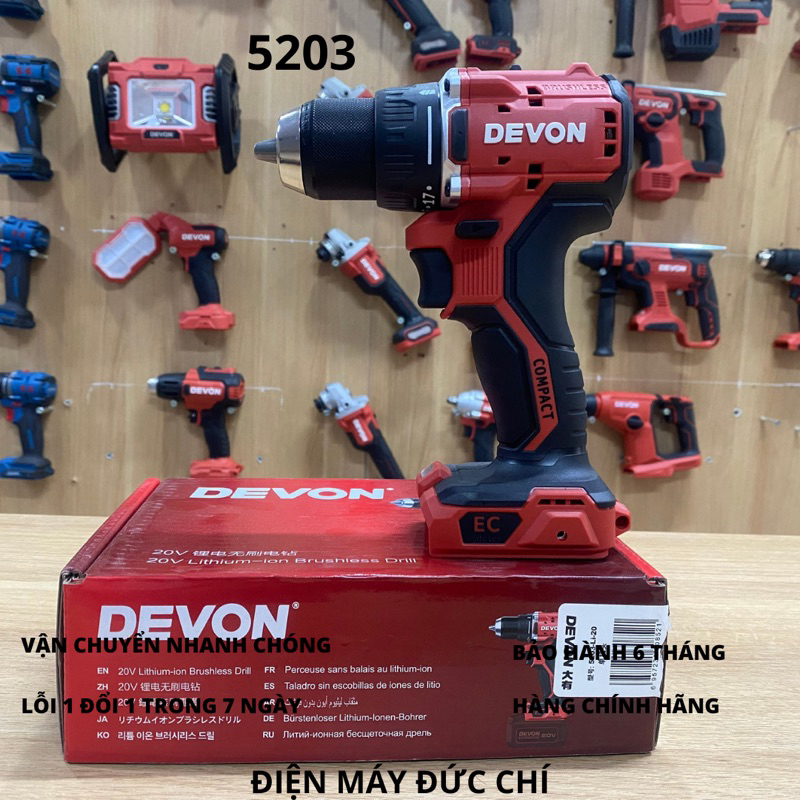 Máy khoan pin 20V nhà DEVON 5203 li-20