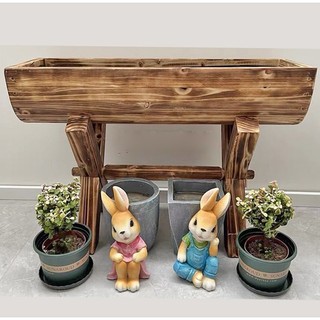 Chậu gỗ trồng cây trang trí ban công sân vườn ngoài trời phong cách cổ điển bền bỉ và đẹp mắt, Chậu cây cảnh ban công