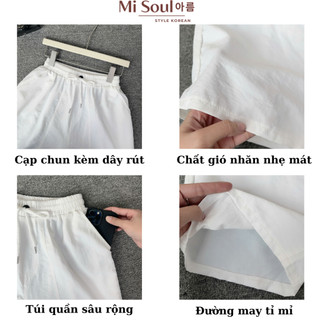 Quần Harem Parachute Pants BigSize MiSoul,Quần Gió Nhăn 2 túi Dáng Thụng MiSoul 254