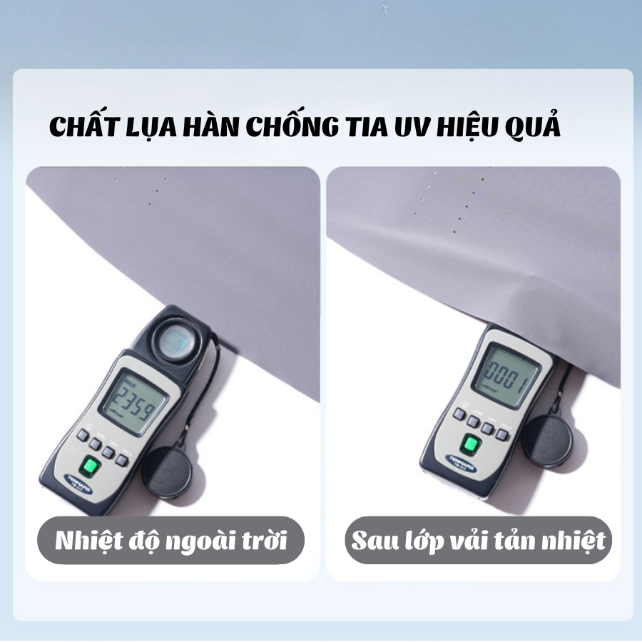 Mũ Kèm Khẩu Trang Chống Nắng Toàn Mặt Chất Lụa Hàn Mát Lạnh, Ngăn Tia Cực Tím Có Thể Tháo Rời
