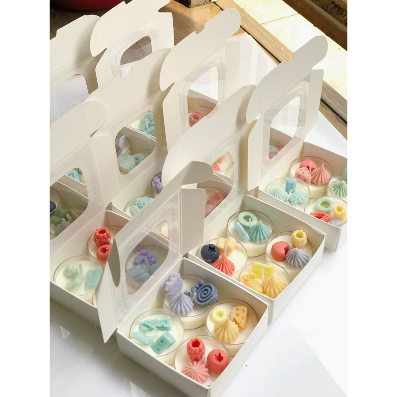 Nến Thơm TEALIGHT ScentoraCandle 20gr, khử mùi giúp thơm phòng, STYLE HÀN QUỐC KÈM HỘP, Quà tặng