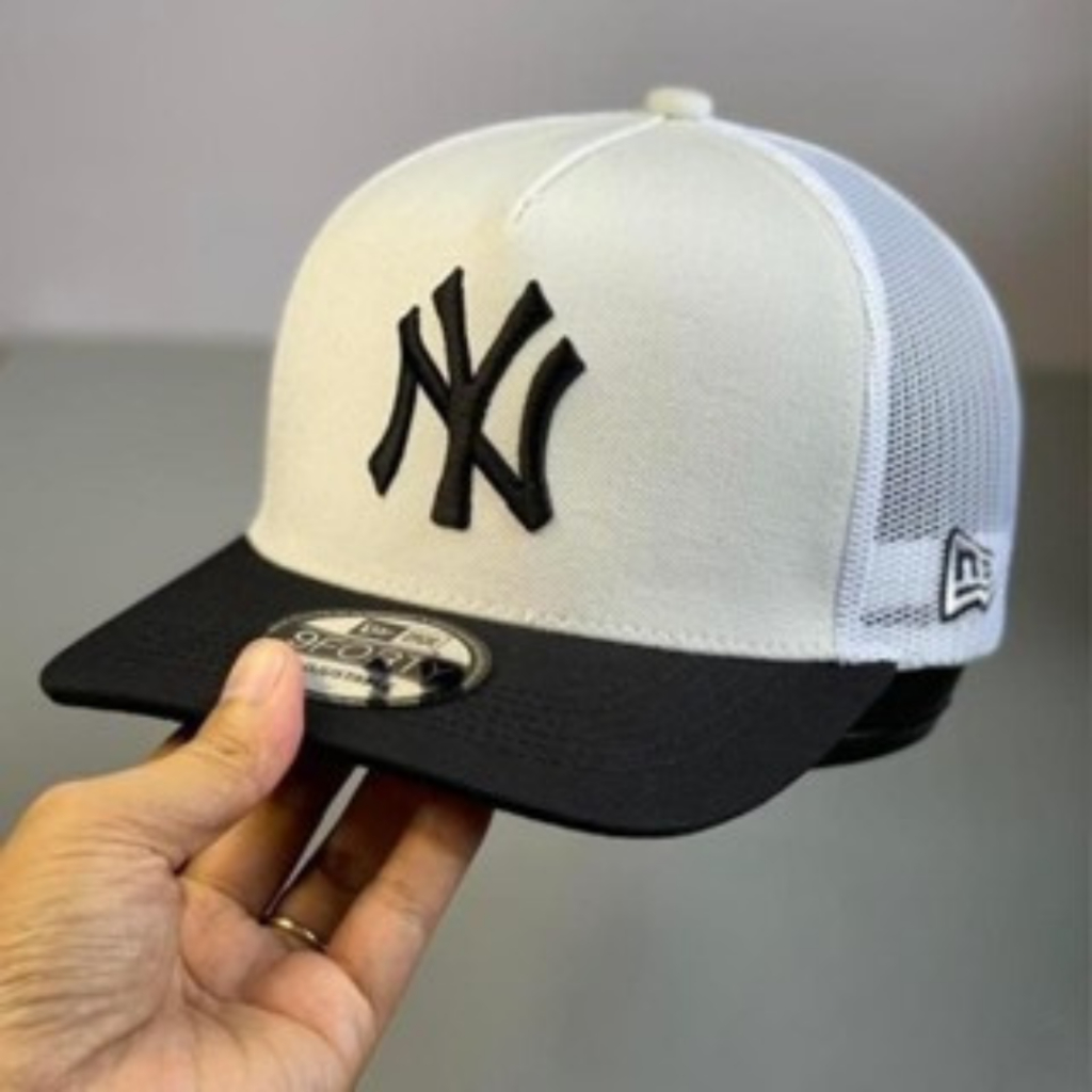 (NEW) Mũ lưỡi trai, nón kết Trucker NY MLB vải Kaki đẹp Form chuẩn (Ảnh thật)
