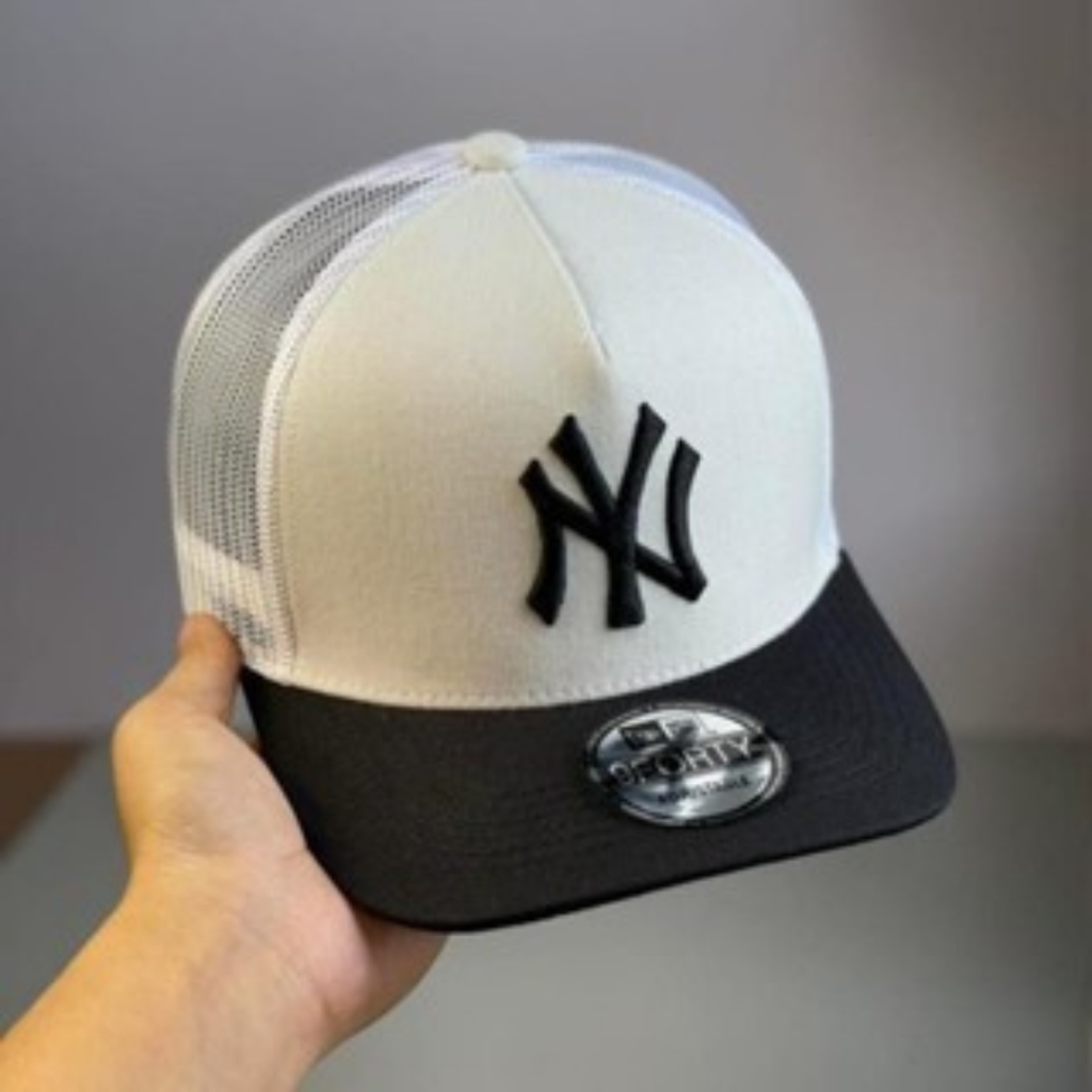 (NEW) Mũ lưỡi trai, nón kết Trucker NY MLB vải Kaki đẹp Form chuẩn (Ảnh thật)