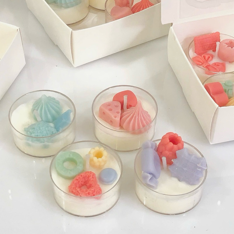 Nến Thơm TEALIGHT ScentoraCandle 20gr, khử mùi giúp thơm phòng, STYLE HÀN QUỐC KÈM HỘP, Quà tặng