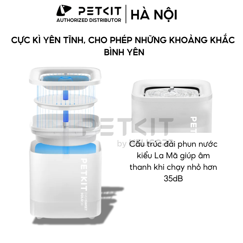 Ảnh Máy Lọc Nước Cho Chó Mèo PETKIT SOLO SE Công Nghệ Bơm Không Dây An Toàn Điện Sử Dụng Nguồn USB 5V 3
