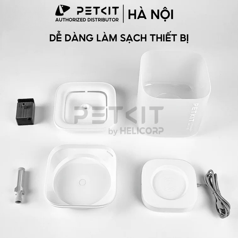 Ảnh Máy Lọc Nước Cho Chó Mèo PETKIT SOLO SE Công Nghệ Bơm Không Dây An Toàn Điện Sử Dụng Nguồn USB 5V 4