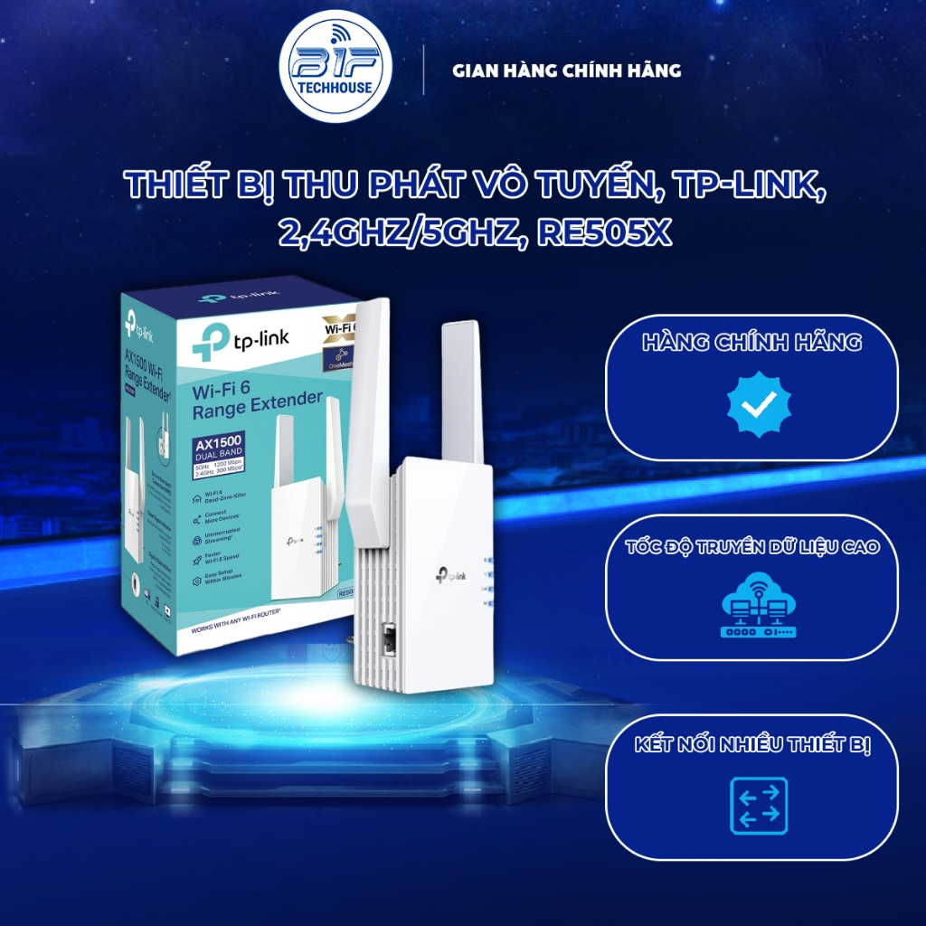 Bộ Mở Rộng Sóng Wifi 6 TP-Link RE505X Chuẩn AX1500 - Chính Hãng Tại B1F ...