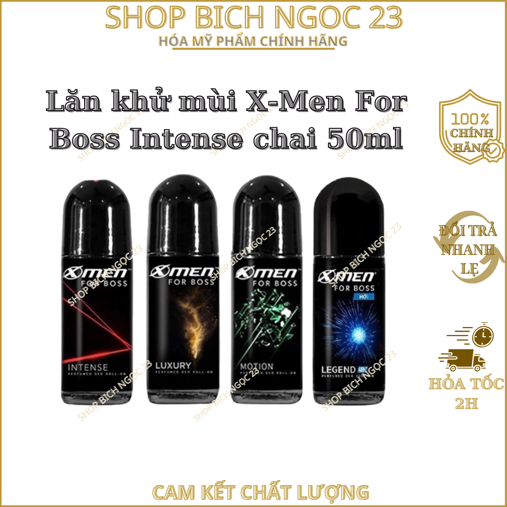 Lăn khử mùi X-Men For Boss Intense chai 50ml
