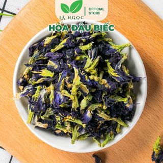 Hoa Đậu Biếc Sấy Khô Thương Hiệu Lá Ngọc Hỗ Trợ Sức Khỏe, Làm Đẹp Gói 100g